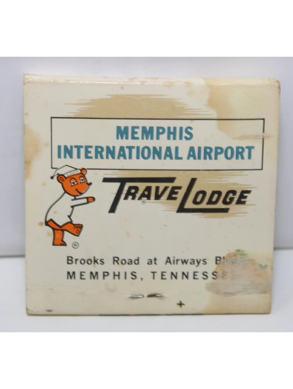 Vintage 60s Matchbook TraveLodge Memphis Airport Hotel Bomarito's Pete & Sam's